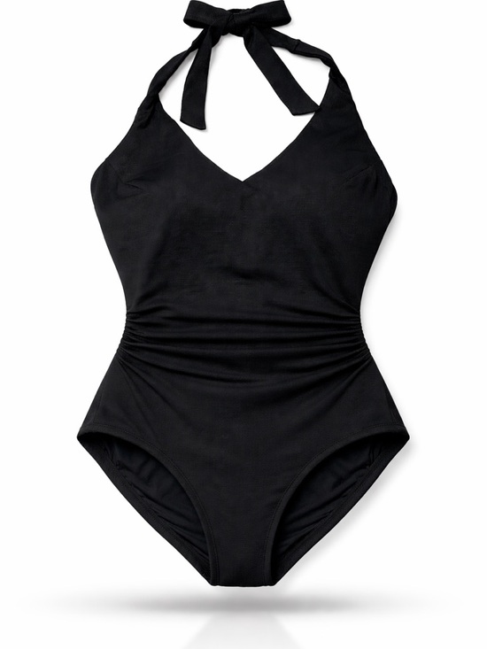 SPANX Other - NWT SPANX 3X Plus Size Shaping Halter One Piece Swimsuit Black Tummy Control